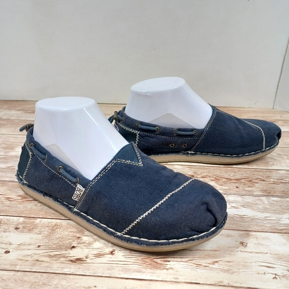 BOBS from Skechers Shoes - Bobs by Skechers Navy Blue Slip On Loafers Flats Women's Size 7 Arch Support